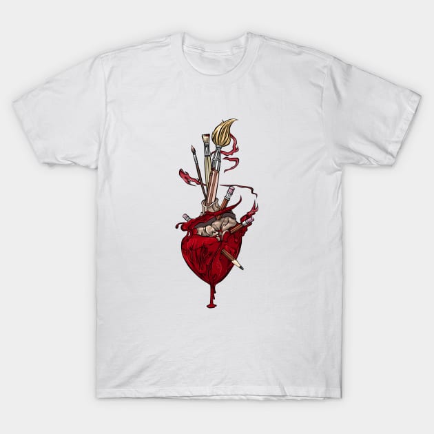 Heart of talent T-Shirt by Artles